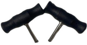 Cheese Wire Handles - Black (Pair)