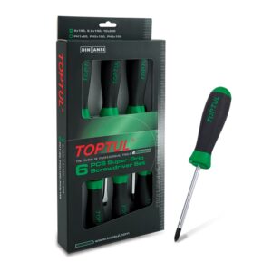 6 Pce Slotted & Phillips SuperGrip S/D Set