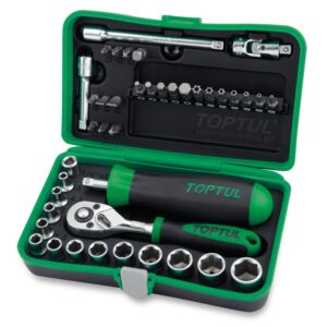 1/4" drv ratchet bit socket set