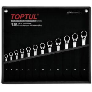 12Pce Metric Flexi Head Ratchet Wrench Set