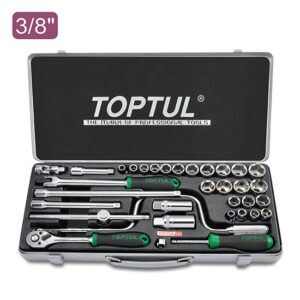 34PCS 3/8" DR. Socket Set (METRIC & SAE)