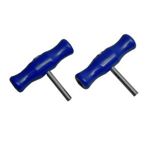 2 Cheese Wire Handles - Blue (Pair)